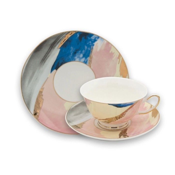 Tasses - MAISON ACACIA - Picasso - Rose - Verre - Art abstrait