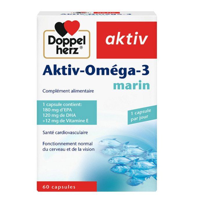 Doppel Herz Aktiv Omega-3 Marin 60 Capsules