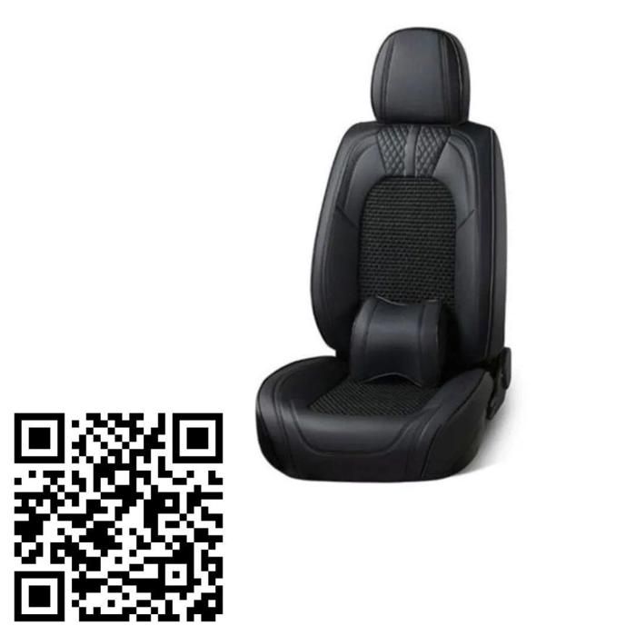 Housse de siège auto confortable en cuir PU antidérapant au design élégant
