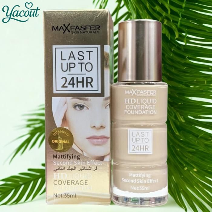 MaxFasfer Foundation – Effet seconde peau, tenue 24h