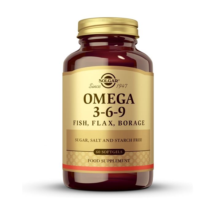 Solgar Omega 3-6-9 poisson lin bourrache 60 Softgels