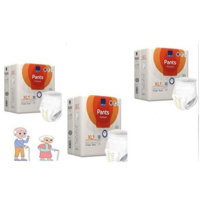 Couches pour adultes - ABENA - XL1 - 3 X 16 - Confort optimal - Absorption rapide - Respirant