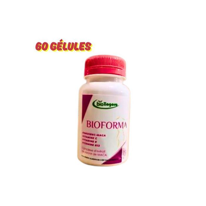 bio Zagora 60 Gélules Bioforma, Fenugrec, Maca, Vitamine B, C et B12