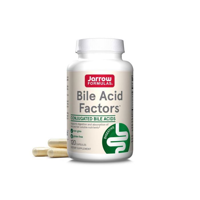 Jarrow Formulas Bile Acid Factors (Facteurs d’acides biliaires) -digestif, 120 capsules - Made in USA