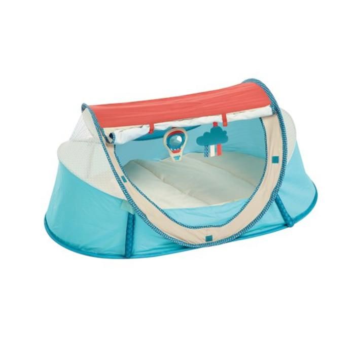 LUDI - Dodo nomade Montgolfière - Lit nomade pour bébé - Lit d'appoint pour le voyage - Dès la naissance