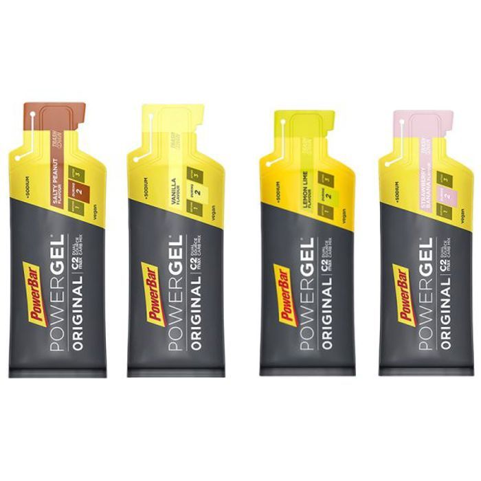 Gel PowerBar PowerGel Original 24x41gr Green Apple - gris/jaune