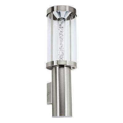 TRONO STICK - Applique d'extérieur LED Inox/Verre H35cm