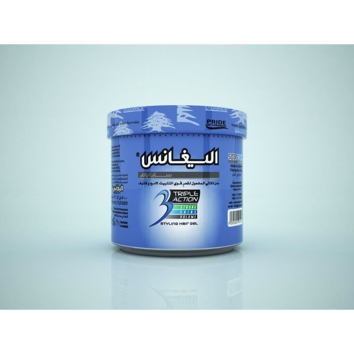 Elegance Triple Action Hair Gel Navy Blue - 250 Ml