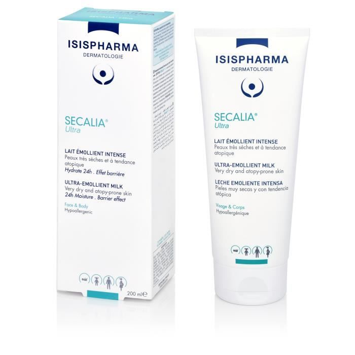 Lait Émollient - Isispharma - Secalia Ultra - 200ml - Peaux très sèches - Sans parfum
