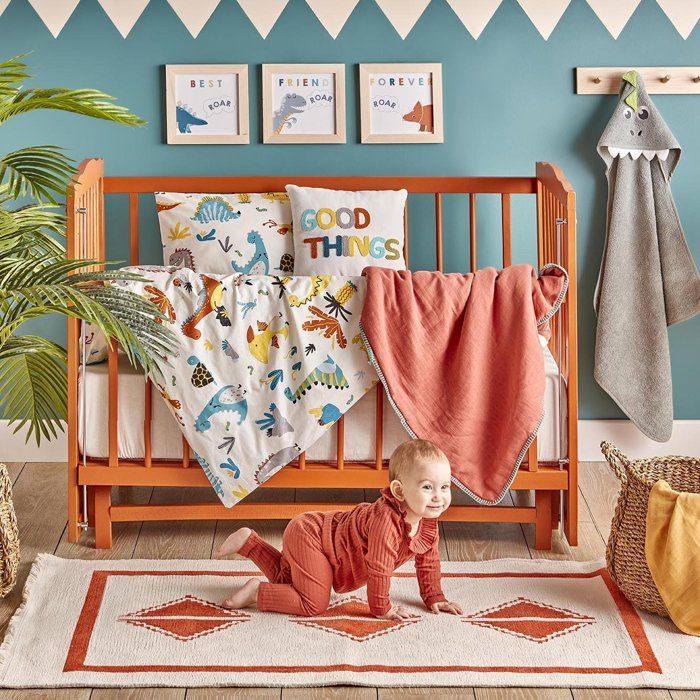 Parure Housse de Couette - Levron - 100% Coton - Bleu - 100x150 cm - Certifié OEKO-TEX