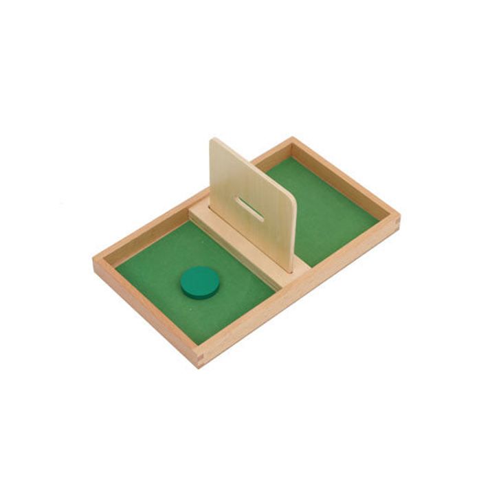 Jouet éducatif - EVEIL MONTESSORI - Tableau d'encastrement - Vert - Développe motricité fine - Autonomie