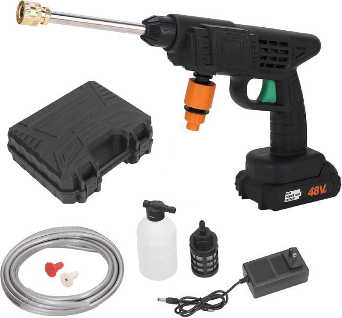 Pistolet nettoyeur Voiture de haute pression avec  batterie 48V
