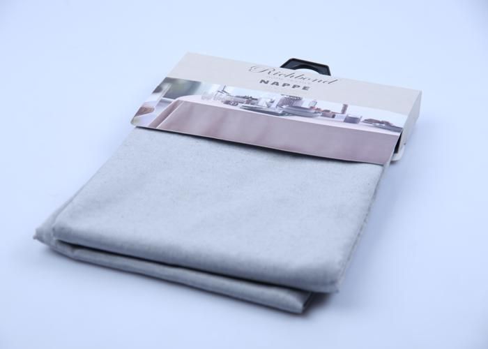 Nappe 100% coton gris 140x240