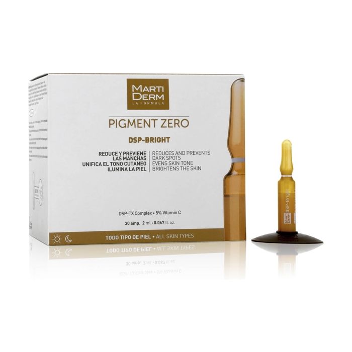 Ampoules Dépigmentantes - MARTIDERM - Pigment Zéro DSP-Bright - 30 unités - 2ml - Tous types de peaux