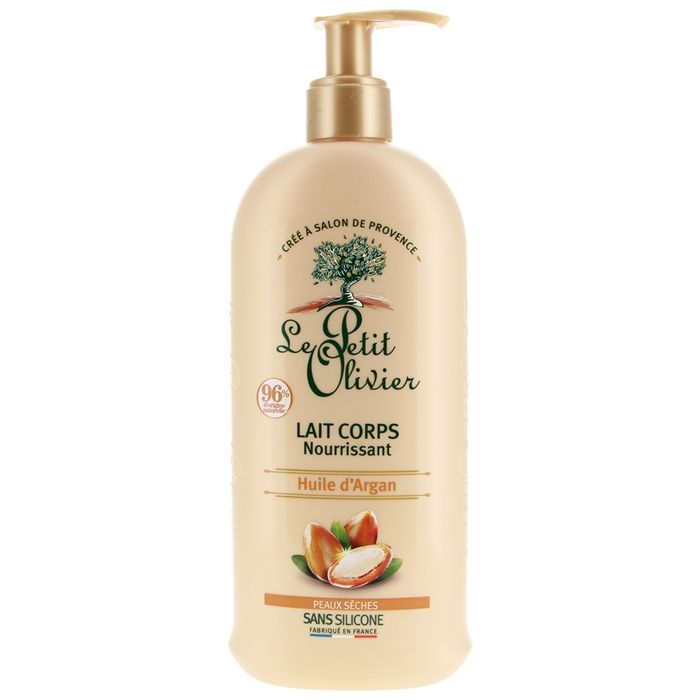 Lait Corps - Le Petit Olivier - Huile d'Argan - 250 ml - Sans Parabène - Peaux Sèches