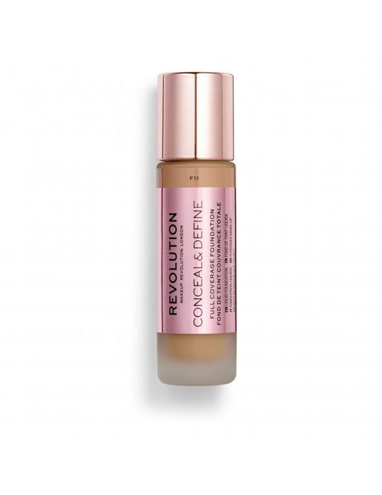 Fond de teint - MAKE UP REVOLUTION - Conceal & Define - Teinte F11 - 23ml - Couvrance totale