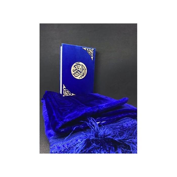 Pack coran + tapis de prière Cadeau CORAN + TAPIS luxe classe de Haute qualité