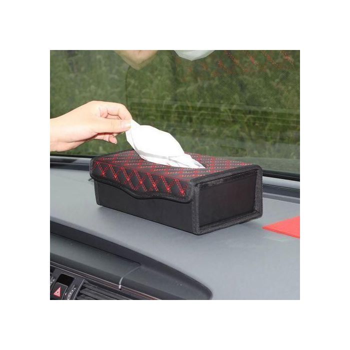 Boîtes à mouchoirs en cuir pu tissue box décoration voiture rectangle Porte papier