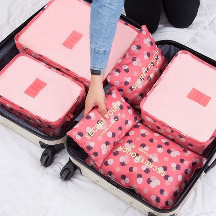6Pcs Sac rangement de vêtements Voyage pour les valises