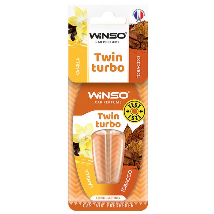 WINSO  PARFUM AUTO  TWIN TURBO VANILLE ET COFFEE