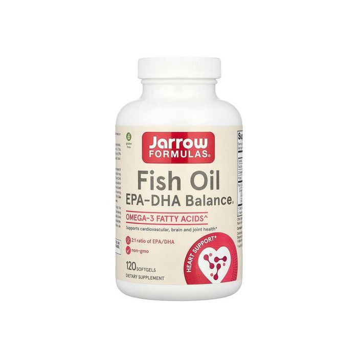 Jarrow Formulas Oméga 3 1200 mg + Huile de Poissons 2000 mg - Cerveau et Articulations, 120 softgels - Made in USA