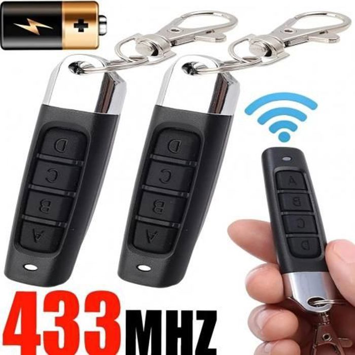 Télécommande Garage - Duplicateur 433MHz - 3PCS - Multifonctionnelle - Facile à utiliser - Clonage sécurisé