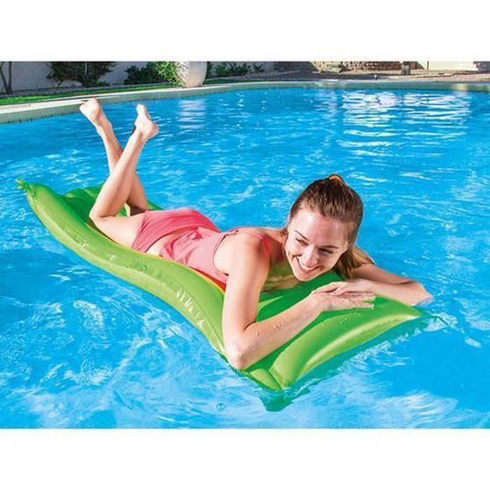 Matelas de bain gonflable - BESTWAY - 183x69cm - Appui-tête gonflable - Charge max 90kg - Couleur Aleatoire
