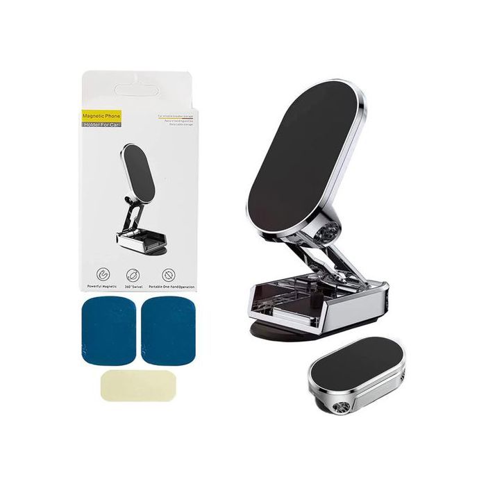 Support Magnétique de Smartphone Pliable pour Voiture - Sécurisez Votre Trajet avec Élégance