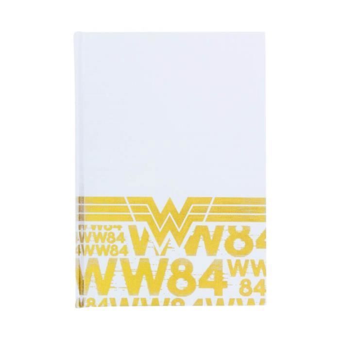 Cahier A5 - DC Comics - Wonder Woman 1984 - Jaune - Papier - Ligne simple