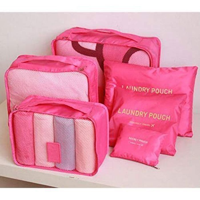 6Pcs Sac rangement de vêtements Voyage pour les valises