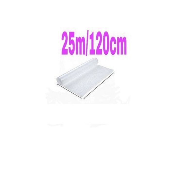 Rouleau De Papier Bulles 120cm x 25 Metres Pour Emballage De Vos Objets Fragiles Et Précieux
