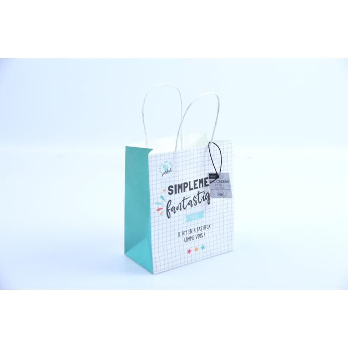Sac cadeau - GENERIC - Merci maîtresse - 18 x 21 x 10 cm - Blanc - Mixte