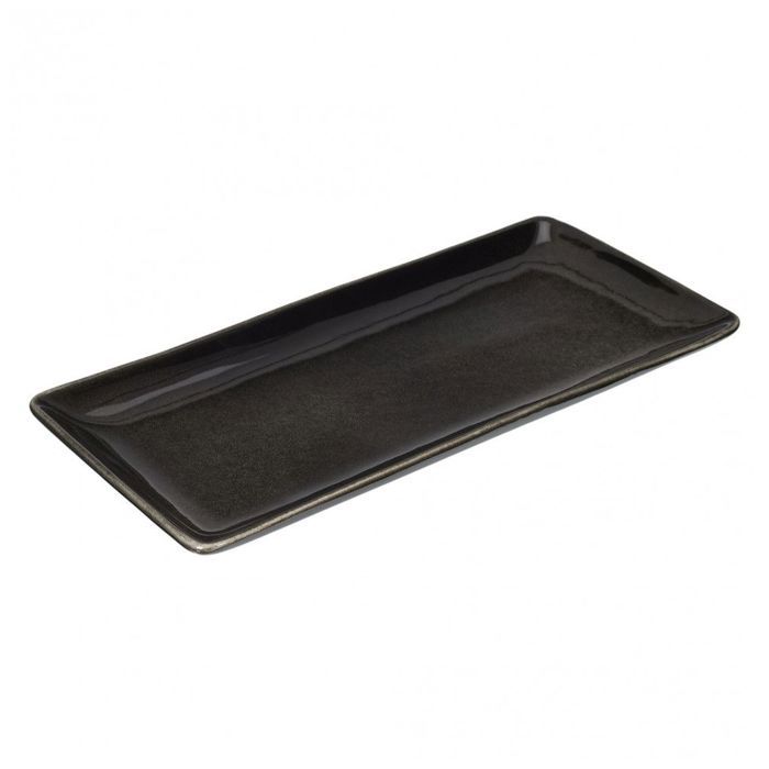 Plat à cake - L 33 cm x l 15 cm - Noir