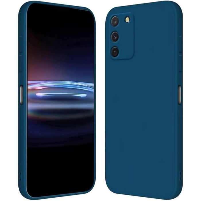 Pochette Silicone pour Samsung Galaxy S10 Lite/Galaxy A91 Bleu