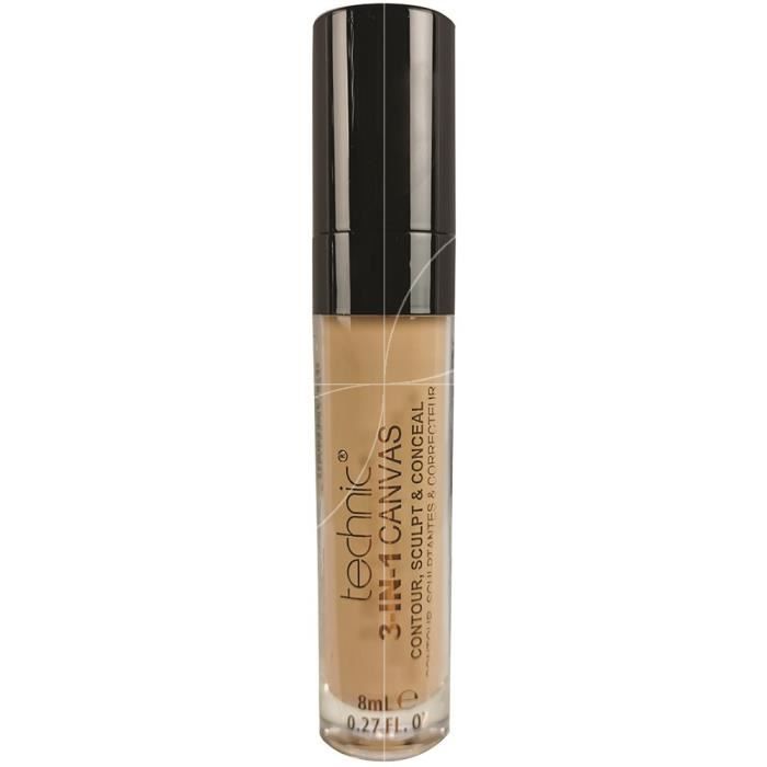 Anticerne - technic - 3 en 1 Canvas correcteur - Beige - Contouring - Longue durée