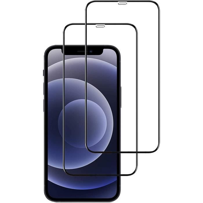Protection d'écran - Verre Trempé - iPhone 12/12 Pro - Couverture Complète 3D - Anti-rayures - 9H