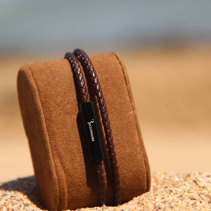 Bracelet Double Tour Marron