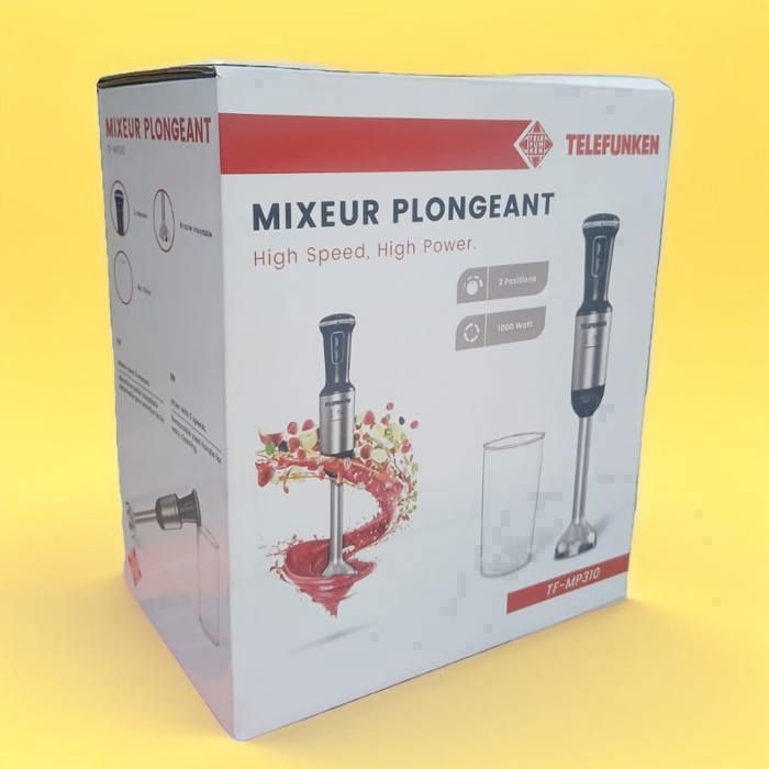 Mixeur Plongeant 2-en-1 Telefunken – Puissant et Polyvalent