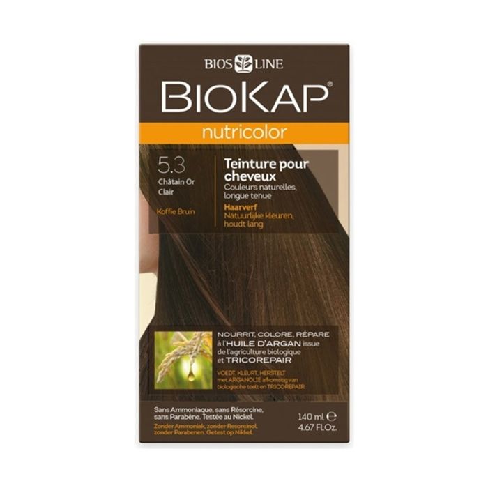 BIOKAP - Nutricolor 5.3 Châtain or clair 140 ml