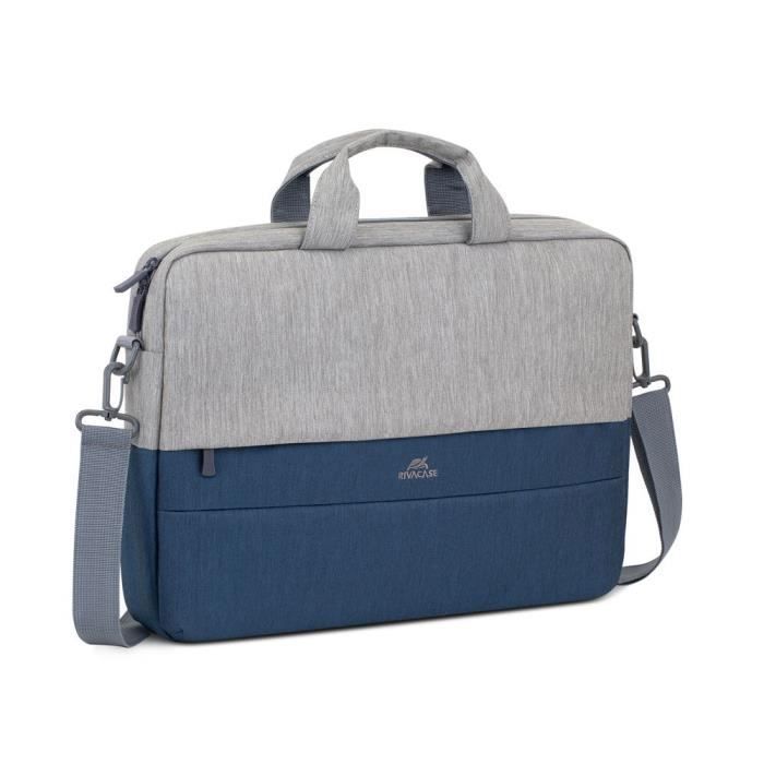 RIVACASE 7532 gris-bleu foncé, le sac pour ordinateur portable jusqu'à 15.6''
