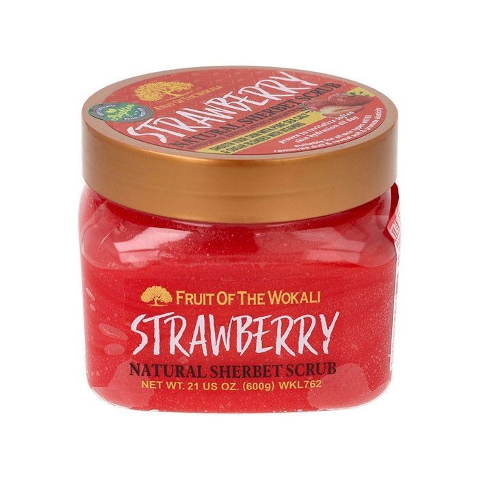 Gommage Corporel - KEMU - Fraise - 600g - Exfoliant - Hydratant - Éclat Naturel