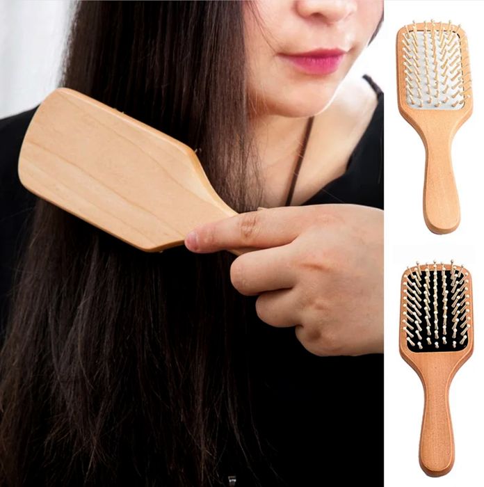 Massage de soins de santé en bois masseur de cuir chevelu brosse peigne à cheveux thérapie relaxation favoriser la circulation