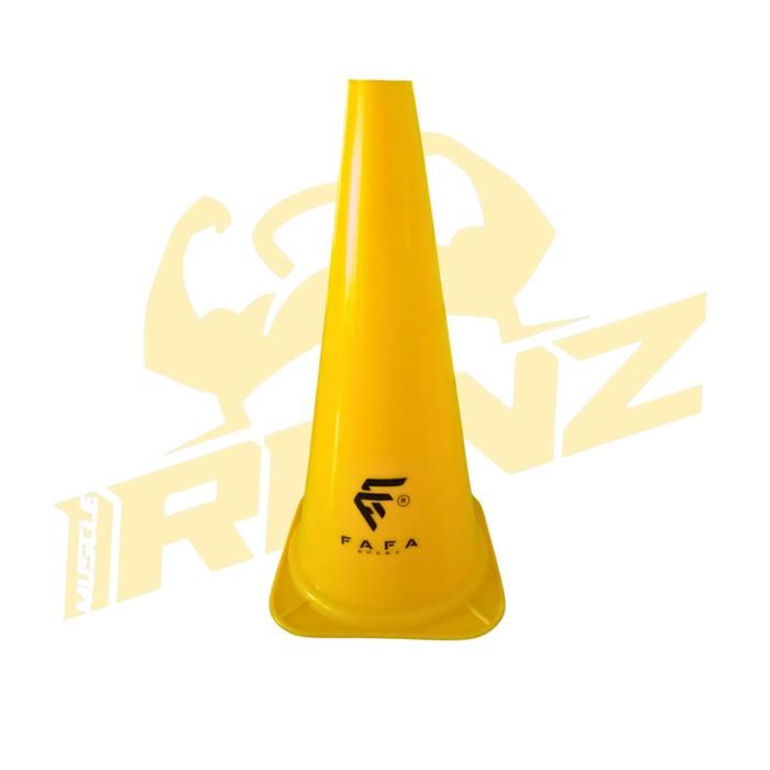 Cônes de Marqueurs - VIFERR - Barrières de Football - Plastique - Jaune - Adulte