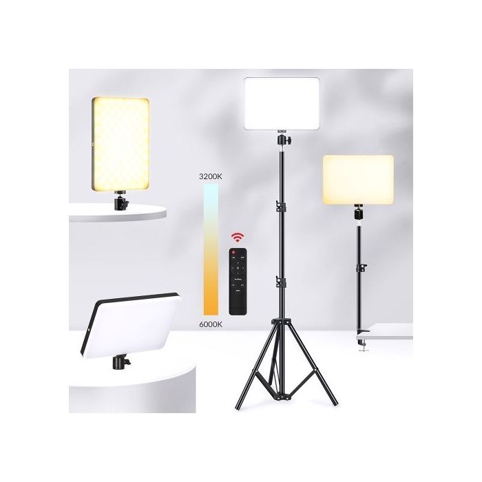 Panneau Éclairage LED Studio, Vidéo et Photographie, Streaming 2700k - 6000k 42W