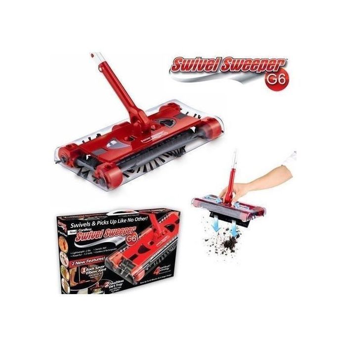 Aspirateur balai - Aspirapolevere - Rechargeable - 4 brosses - 360° - 7,2 V
