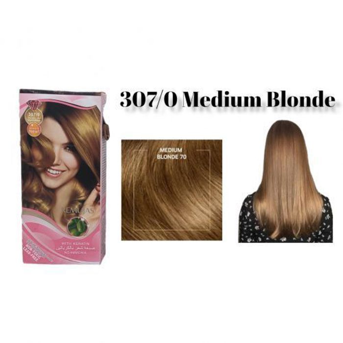 Crème coloration permanente With Keratin - 307/0 Medium Blonde