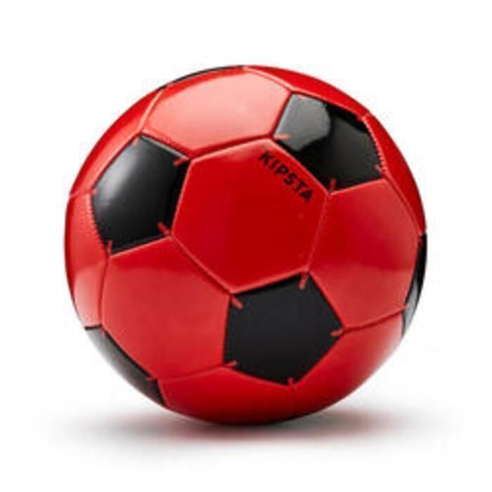 Ballon de football - Kipsta - First Kick - Taille 4 - Rouge - Enfants 9-12 ans