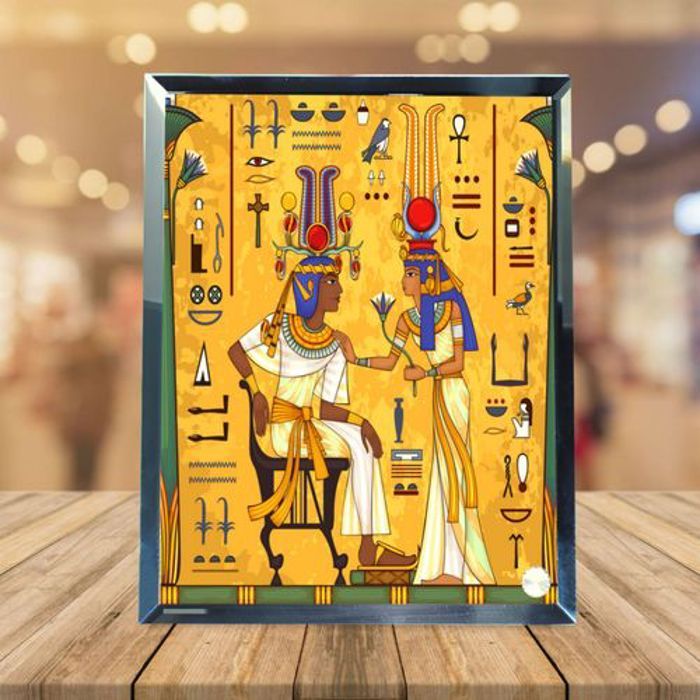 Cadre photo en verre - Egyptien