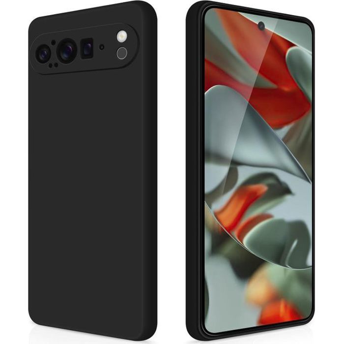 Pochette Silicone pour google pixel 9 pro xl   : Noir