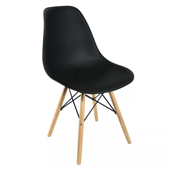 Chaise de salle à manger style Eames noir 52x46x8